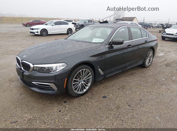 WBAJB1C54KB376877 2019 BMW 5 SERIES Gray Передня ліва чверть