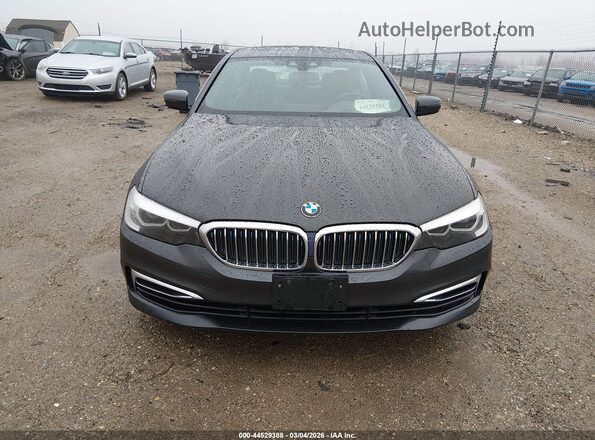 WBAJB1C54KB376877 2019 BMW 5 SERIES Gray Вид щитка приладів