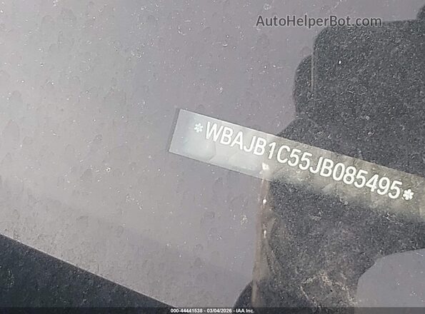 WBAJB1C55JB085495 2018 BMW 5 SERIES Black 