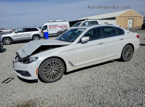WBAJB1C56JB085196 2018 BMW 5 SERIES Белый Передняя левая четверть