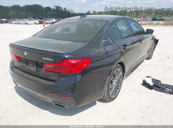 WBAJB1C5XKB376088 2019 BMW 5 SERIES Black Задня права чверть