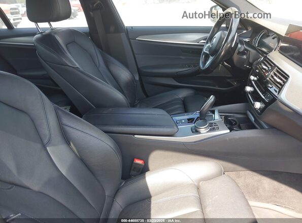 WBAJB1C5XKB376088 2019 BMW 5 SERIES Black Вид салону спереду