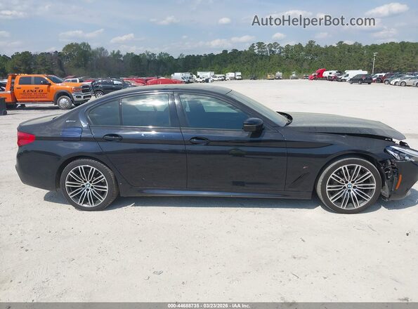 WBAJB1C5XKB376088 2019 BMW 5 SERIES Black Вид задньої частини салону