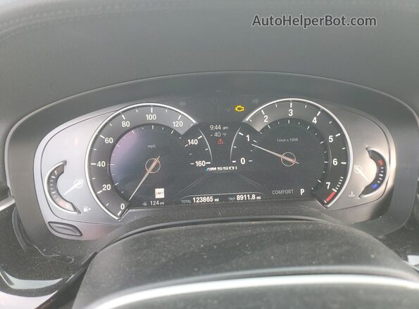 WBAJB9C50JG463806 2018 BMW M5 Черный Вид щитка приборов