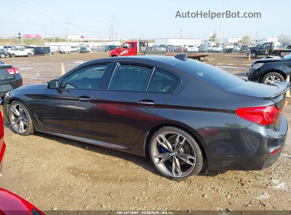 WBAJB9C54JB287372 2018 BMW 5 SERIES Gray Widok wnętrza 360 stopni