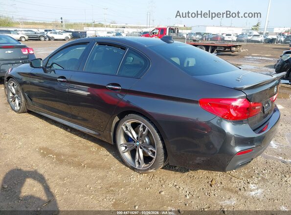 WBAJB9C54JB287372 2018 BMW 5 SERIES Gray Tył lewy