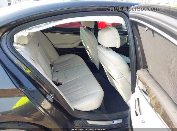 WBAJB9C54JB287372 2018 BMW 5 SERIES Gray Widok naklejki z numerem VIN