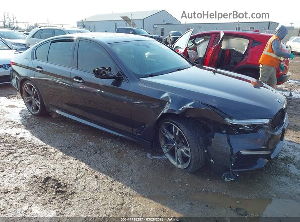 WBAJB9C54JB287372 2018 BMW 5 SERIES Gray Przód prawy