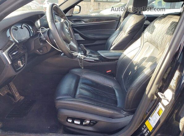 WBAJE7C37HG478923 2017 BMW 5 SERIES Черный Вид салона спереди