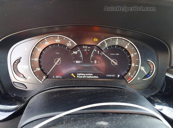 WBAJE7C37HG478923 2017 BMW 5 SERIES Черный Вид щитка приборов