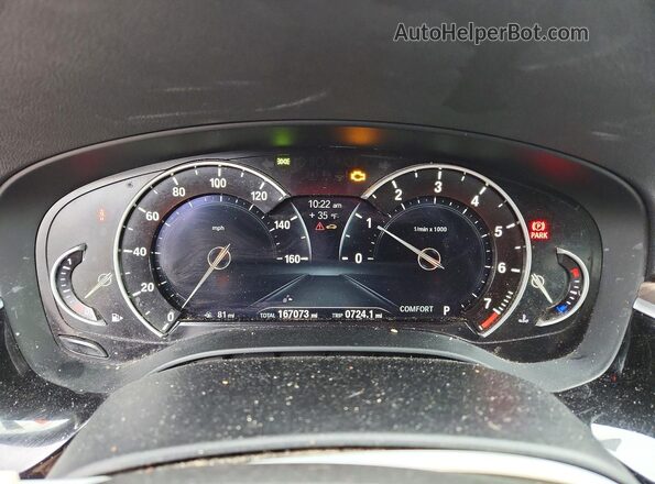 WBAJE7C38HG889876 2017 BMW OTHER Blue Widok zestawu wskaźników