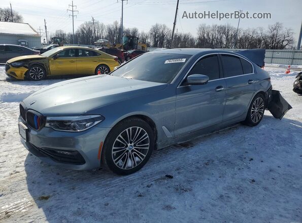 WBAJE7C56JWD49507 2018 BMW 5 SERIES Gray Przód lewy