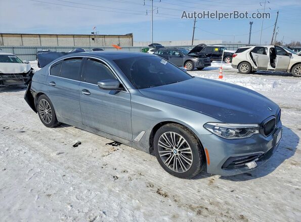 WBAJE7C56JWD49507 2018 BMW 5 SERIES Gray Przód prawy