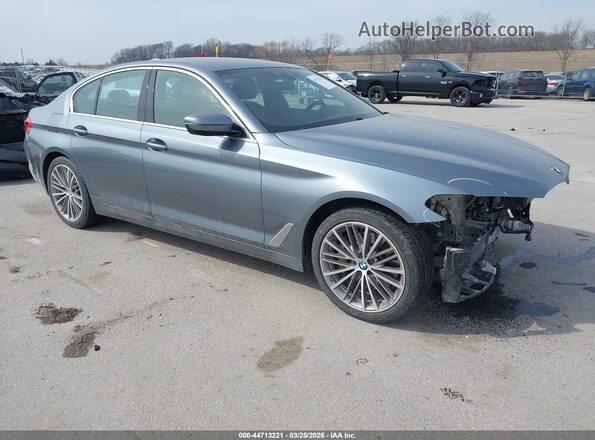 WBAJE7C5XKWW24973 2019 BMW 5 SERIES Синий Передняя правая четверть