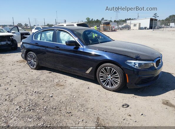 WBAJR3C02LWW54343 2020 BMW 5 SERIES Dark Blue Передняя правая четверть