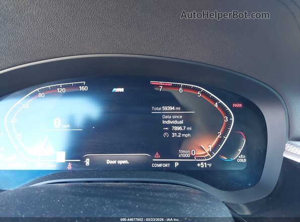 WBAJS3C00LCE10571 2020 BMW OTHER Black Vista de los asientos traseros