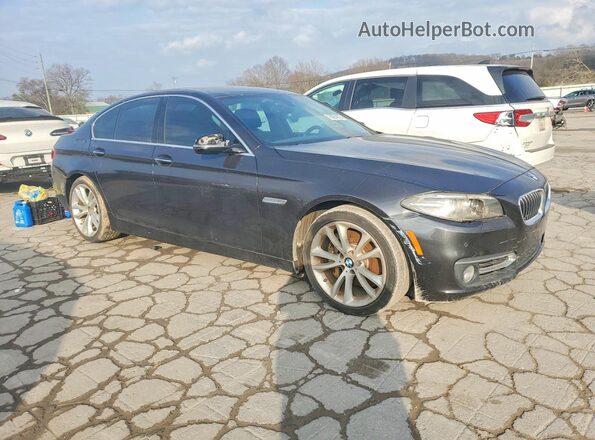 WBAXA5C57GD691978 2016 BMW 5 SERIES Gray Передня права чверть