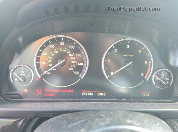 WBAXA5C57GD691978 2016 BMW 5 SERIES Gray Вид щитка приладів