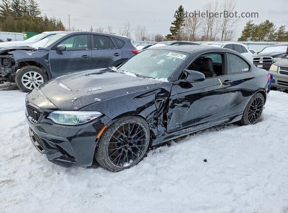 WBS2U7C52K7D57859 2019 BMW M2 Черный Передняя левая четверть