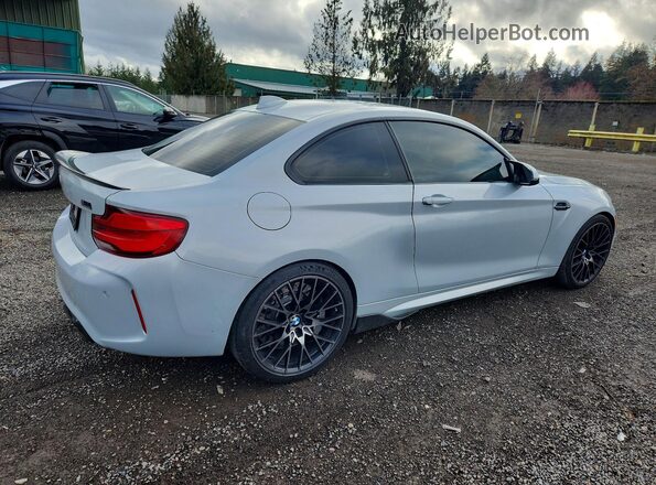 WBS2U7C54K7D32476 2019 BMW M2 Серебряный Задняя правая четверть