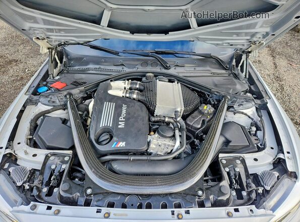 WBS2U7C54K7D32476 2019 BMW M2 Серебряный Вид задней части салона