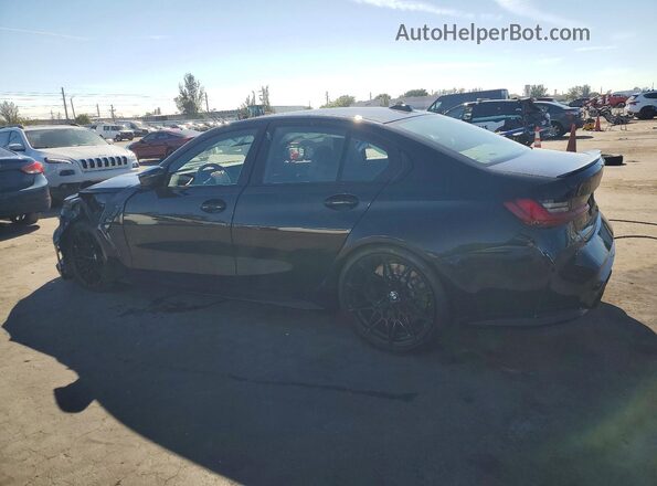 WBS33AY05RFS16864 2024 BMW M3 Черный Задняя левая четверть