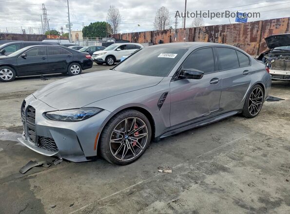 WBS33AY07RFS83644 2024 BMW M3 Серебряный Передняя левая четверть