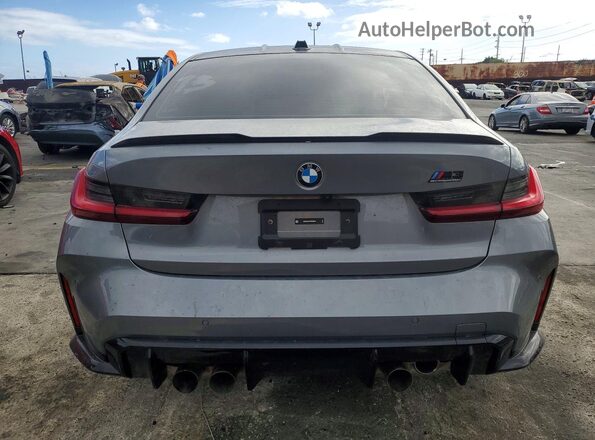 WBS33AY07RFS83644 2024 BMW M3 Серебряный Вид сзади