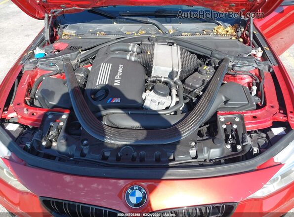 WBS3U9C51HP970710 2017 BMW M4 Red უკანა ხედი