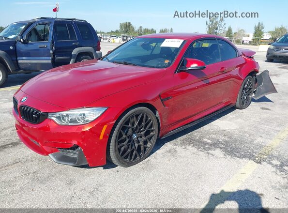 WBS3U9C51HP970710 2017 BMW M4 Red წინა მარცხენა ხედი სამი მეოთხედიდან