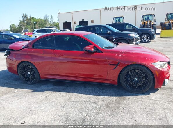 WBS3U9C51HP970710 2017 BMW M4 Red უკანა სალონის ხედი