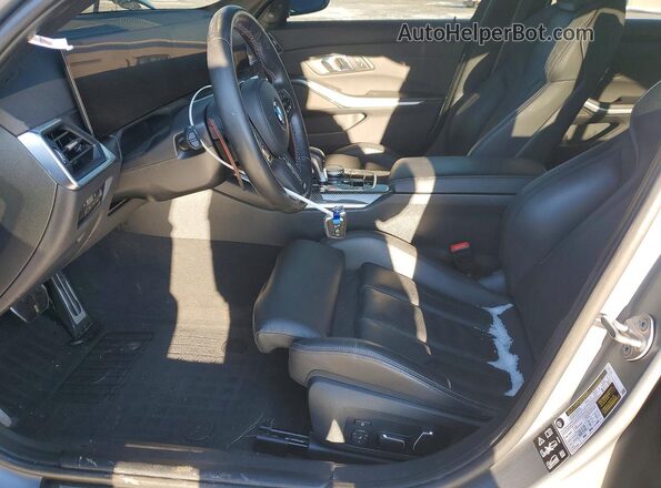 WBS43AY02RFS55545 2024 BMW M3 Gray Вид салону спереду