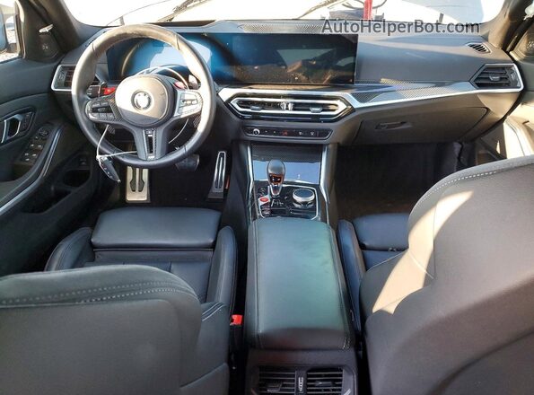 WBS43AY02RFS55545 2024 BMW M3 Gray Вид панелі приладів