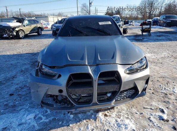WBS43AY02RFS55545 2024 BMW M3 Gray Вид спереду