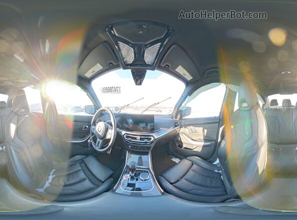 WBS43AY02RFS55545 2024 BMW M3 Gray Вид наклейки з VIN-кодом