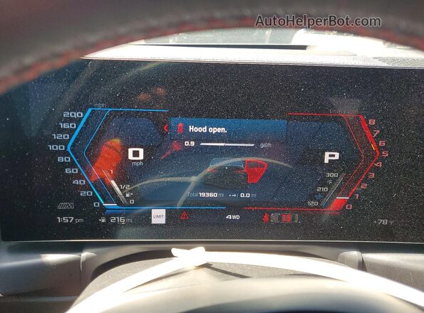 WBS43AY03RFT30284 2024 BMW M3 Black Widok zestawu wskaźników