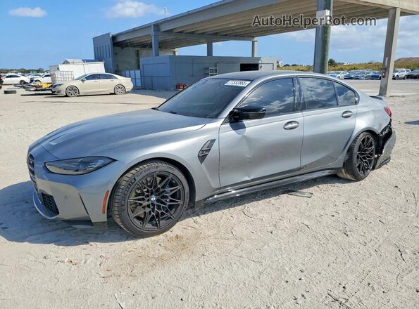 WBS43AY04RFT57364 2024 BMW M3 Серый Передняя левая четверть