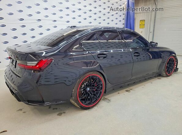 WBS43AY05RFS34821 2024 BMW M3 Black Rear right