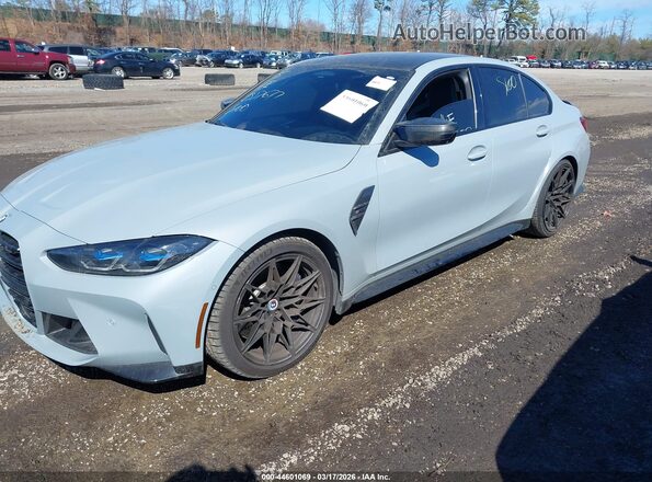 WBS43AY08PFN49481 2023 BMW M3 Blue Vista tres cuartos delantera izquierda