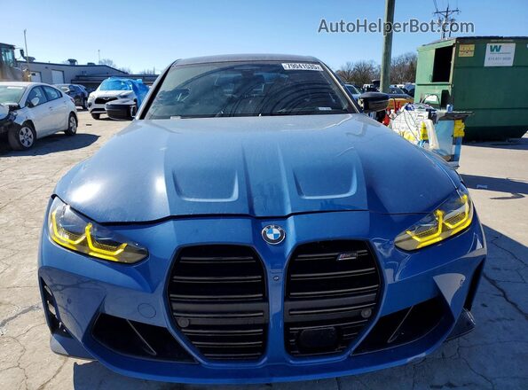 WBS43AY08PFP75522 2023 BMW M3 Синий Вид спереди