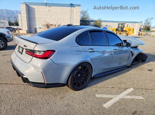 WBS43AY08PFP77643 2023 BMW M3 Gray Задня права чверть