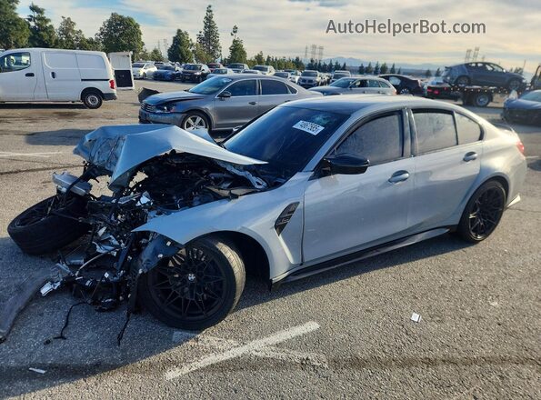 WBS43AY08PFP77643 2023 BMW M3 Gray Передня ліва чверть