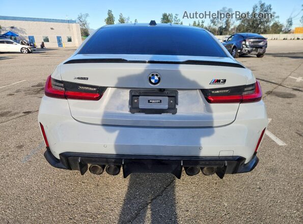 WBS43AY08PFP77643 2023 BMW M3 Gray Вид ззаду