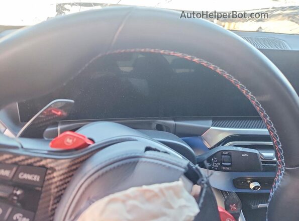 WBS43AY08PFP77643 2023 BMW M3 Gray Вид щитка приладів