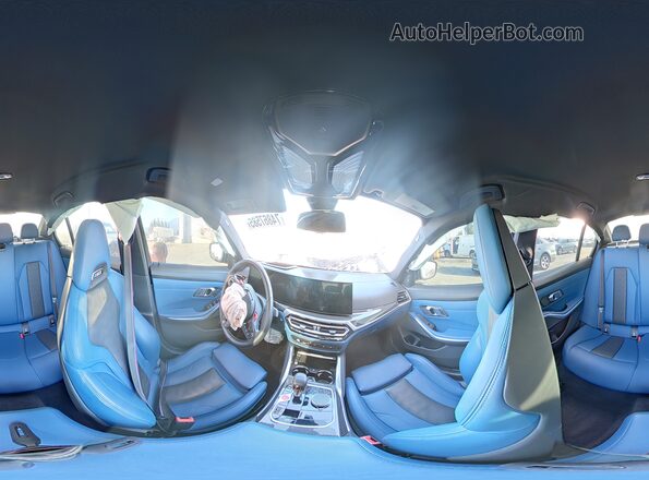 WBS43AY08PFP77643 2023 BMW M3 Gray Вид наклейки з VIN-кодом