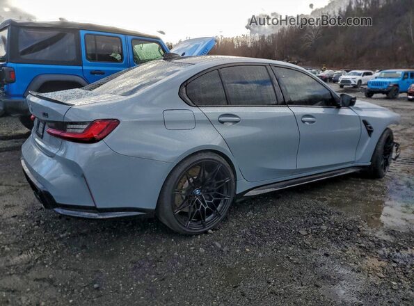 WBS43AY09NFM26026 2022 BMW M3 Серый Задняя правая четверть