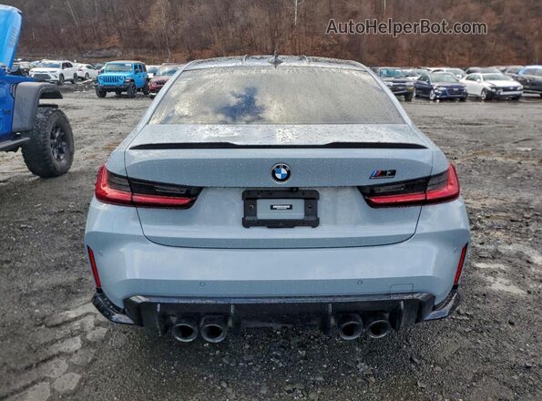 WBS43AY09NFM26026 2022 BMW M3 Серый Вид сзади