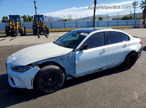 WBS43AY09RFS56370 2024 BMW M3 White Передня ліва чверть