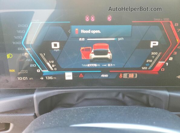 WBS43AY09RFS56370 2024 BMW M3 White Вид щитка приладів