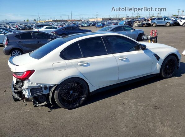 WBS43AY09RFS56370 2024 BMW M3 White Задня права чверть